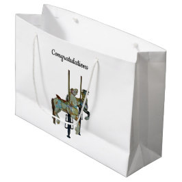 Merry Go Ronde Carrousel Paarden Gift Bag Groot Cadeauzakje