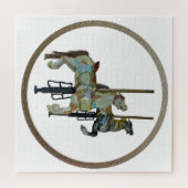  Merry Go Ronde Carrousel Paarden Legpuzzel (Horizontaal)