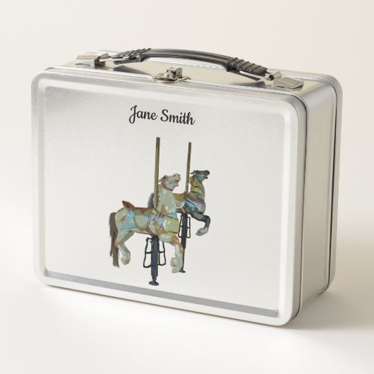 Merry Go Ronde Carrousel Paarden Lunchbox (Voorkant)