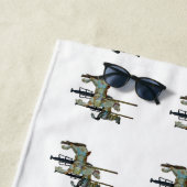  Merry Go Ronde Carrousel Paarden Patroon Strandlaken (In situ)