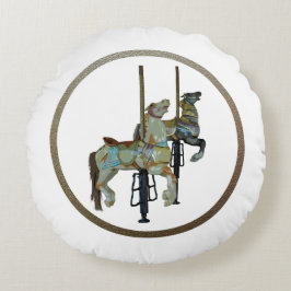  Merry Go Ronde Carrousel Paarden Rond Kussen