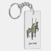  Merry Go Ronde Carrousel Paarden Sleutelhanger (Voorkant Links)