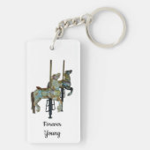  Merry Go Ronde Carrousel Paarden Sleutelhanger (achterkant)