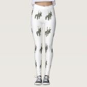  Merry Go Ronde Carrousel Paarden Vrouwen Leggings (Voorkant)