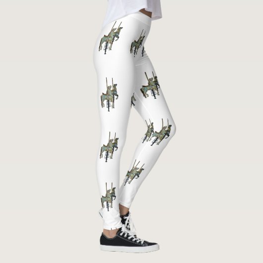  Merry Go Ronde Carrousel Paarden Vrouwen Leggings (Rechts)
