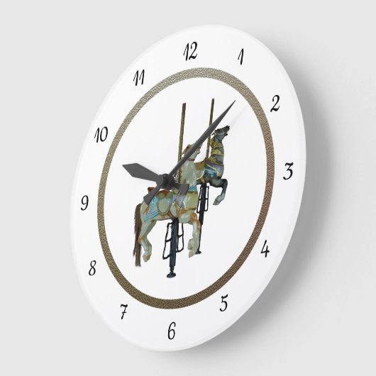  Merry Go Ronde Carrousel Paarden Wandklok (Hoek)