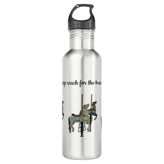 Merry Go Ronde Carrousel Paarden Waterfles Waterfles (Voorkant)