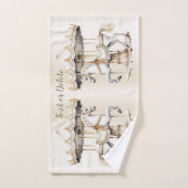 Merry Go Ronde Circus Carnaval Mooi Schattige Bad Handdoek (Handdoek)