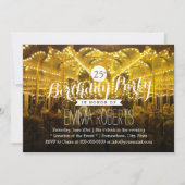 Merry Go Round 25th Birthday Party Kaart (Voorkant)