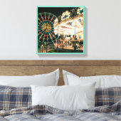 Merry-go-round amusementsserie 43 canvas afdruk (Insitu (Slaapkamer))