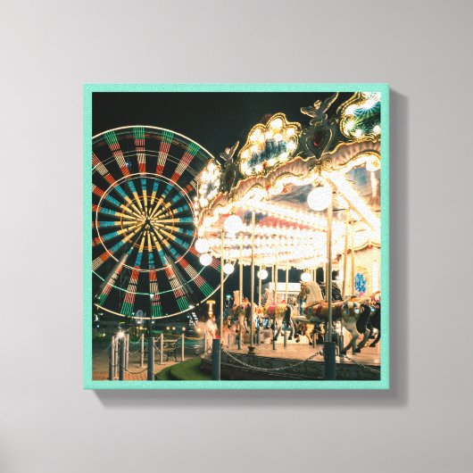Merry-go-round amusementsserie 43 canvas afdruk (Voorkant)