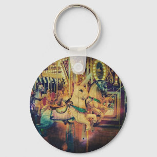 Merry Go Round Animals Grunge Sleutelhanger