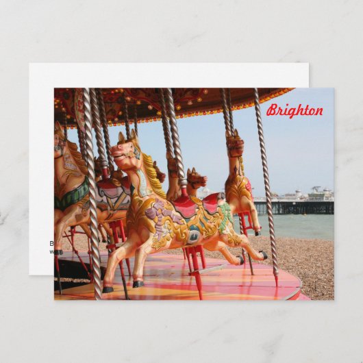 Merry-go-round Briefkaart (Voorkant / Achterkant)