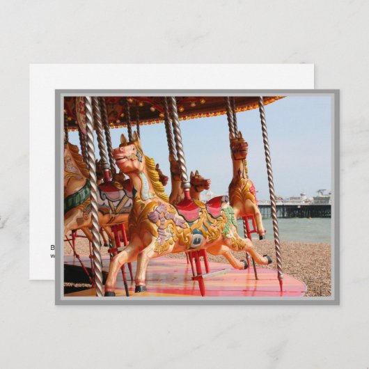 Merry-go-round Briefkaart (Voorkant / Achterkant)