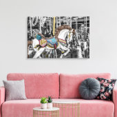 Merry Go Round Carousel Canvas Afdruk (Insitu (Woonkamer))