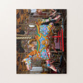 Merry Go Round Carousel Horse Brighten Pier Legpuzzel (Verticaal)