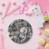 Merry Go Round Carousel Papieren Bordje (Feest)