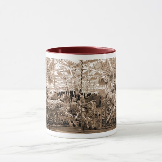 Merry-go-round / Carousel - Sepia Mok (Midden)