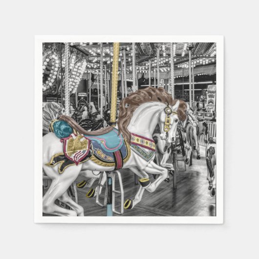Merry Go Round Carousel Servet (Voorkant)
