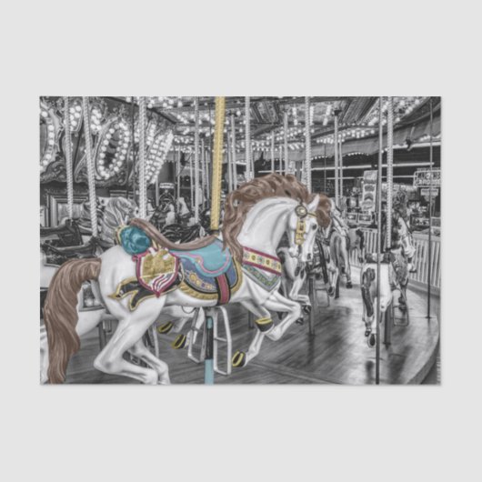Merry Go Round Carousel Tissuepapier (Voorkant)