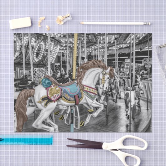 Merry Go Round Carousel Tissuepapier (Craft)