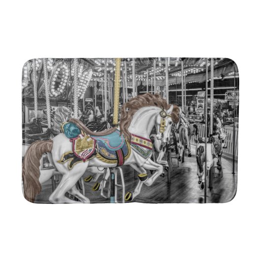 Merry Go Round Carrouselfotografie Badmat (Voorkant)