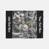 Merry Go Round Carrouselfotografie Fleece Deken (Voorkant (Horizontaal))