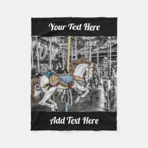 Merry Go Round Carrouselfotografie Fleece Deken