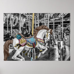 Merry Go Round Carrouselfotografie Poster