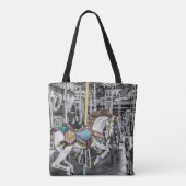 Merry Go Round Carrouselfotografie Tote Bag (Achterkant)