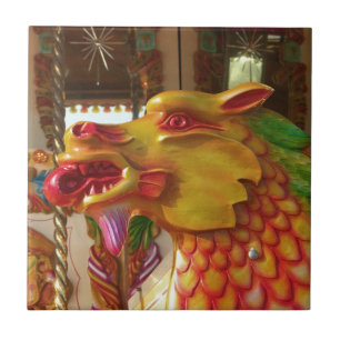 Merry-go-round Dragon Tegeltje