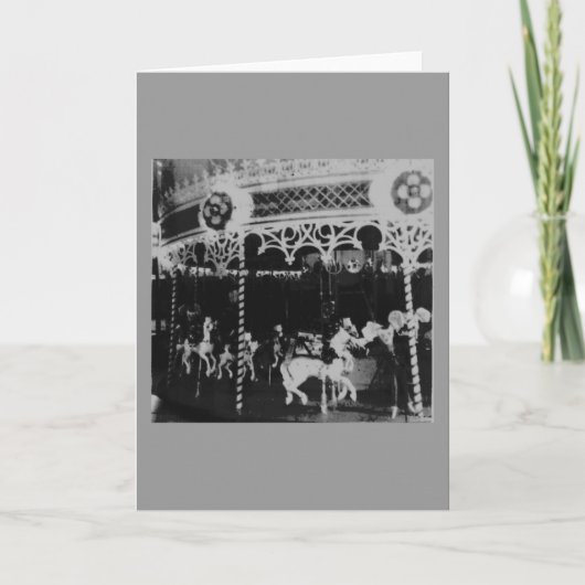 Merry Go Round Feestdagen Kaart (Voorkant)