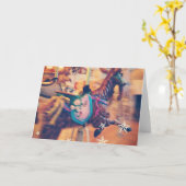 Merry Go Round Goat Kaart (Gele Bloem)