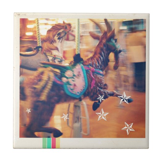 Merry Go Round Goat Tegeltje (Voorkant)
