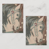 Merry-go-Round Horse Faux fotografie Visitekaartje (Voorkant / Achterkant)