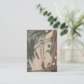 Merry-go-Round Horse Faux fotografie Visitekaartje (Staand voorkant)