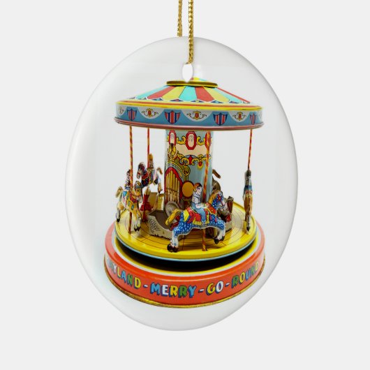 Merry-Go-Round Keramisch Ornament (Rechts)