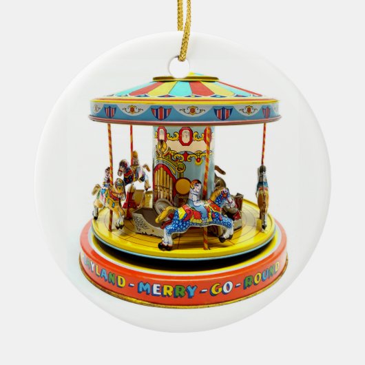 Merry-Go-Round Keramisch Ornament (Voorkant)