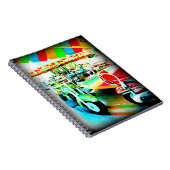 Merry Go Round-motorfietsen bij het carnaval Notitieboek (Rechterzijde)