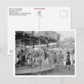 Merry-Go-Round-On Midway Briefkaart (Voorkant / Achterkant)