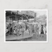 Merry-Go-Round-On Midway Briefkaart (Voorkant)
