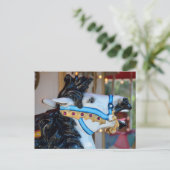 Merry-Go-Round-paard Feestdagenkaart (Staand voorkant)