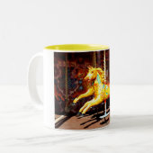 Merry-go-round Tweekleurige Koffiemok (Voorkant links)