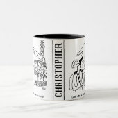 Merry-Go-Round van het football Management Tweekleurige Koffiemok (Center)