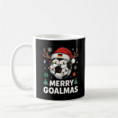 Merry Goalmas - Funny Soccer Christmas Koffiemok (Links)
