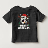 Merry Goalmas Italy - Funny Soccer Christmas Kinder Shirts (Voorkant)