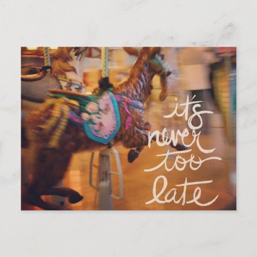 Merry Goat Het is nooit te laat Feestdagenkaart (Voorkant)