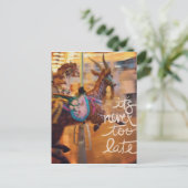 Merry Goat Het is nooit te laat Feestdagenkaart (Staand voorkant)