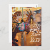 Merry Goat Het is nooit te laat Feestdagenkaart (Voorkant / Achterkant)
