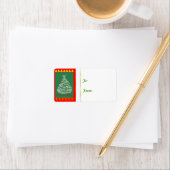 Merry Goatie kerstcadeau Label Sticker (Insitu)